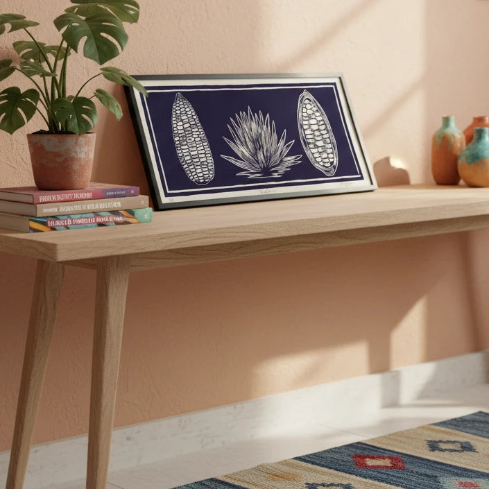 Bebidas, Linograbado Sobre Papel Algodón, Iliana Lázaro