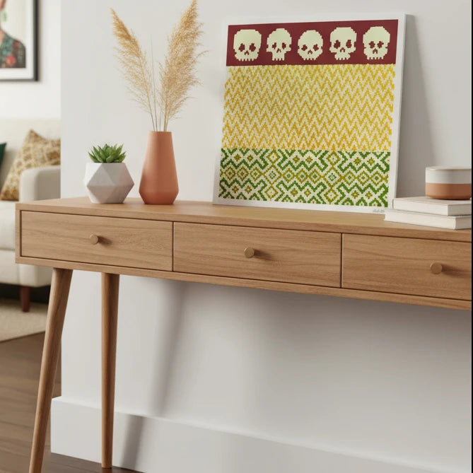 DEMEN te, Serigrafia Artesanal Pincel Sobre Malla, Osmar Portillo