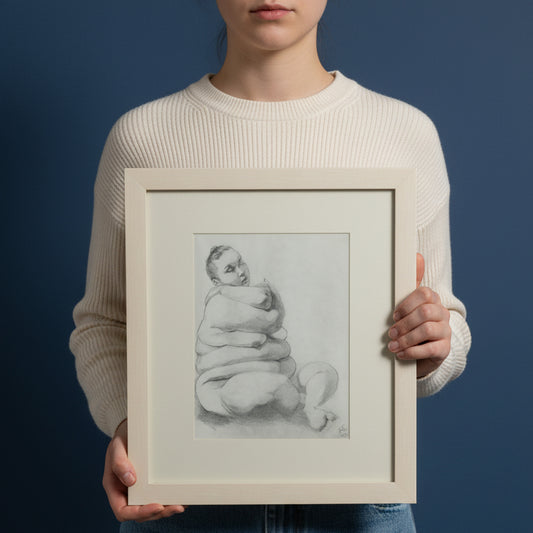 El Abrazo, Grafito Sobre Papel | Regina Solís García