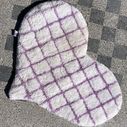 Corazón Reticulado Area Rug - Tufting Gun | Puchita