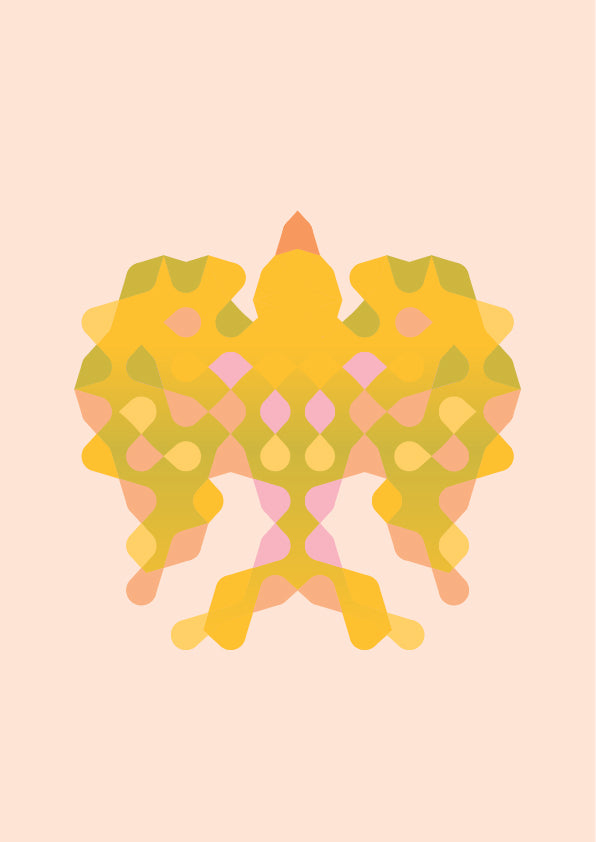 Risografía "Canario" de Gabriel García Nevárez. Impresión de edición limitada.