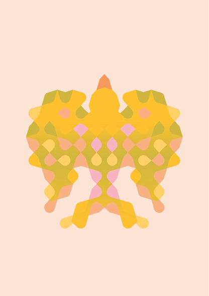 Risografía "Canario" de Gabriel García Nevárez. Impresión de edición limitada.