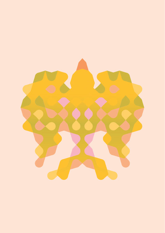 Risografía "Canario" de Gabriel García Nevárez. Impresión de edición limitada.