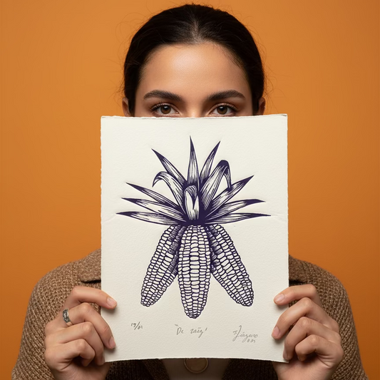 De Raíz, Linograbado Sobre Papel Algodón, Iliana Lázaro