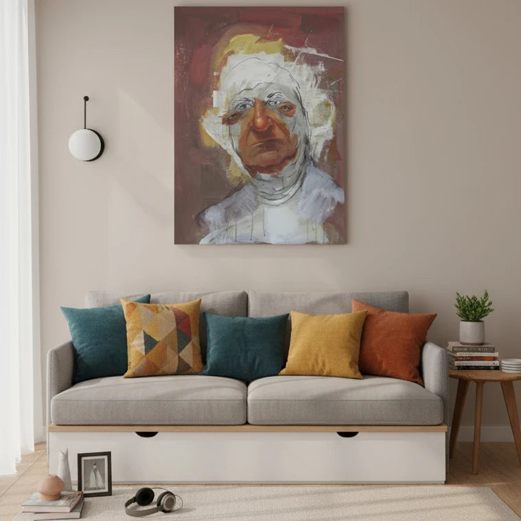 Hastío, Pintura en Técnica Mixta, Jael Gaytán García