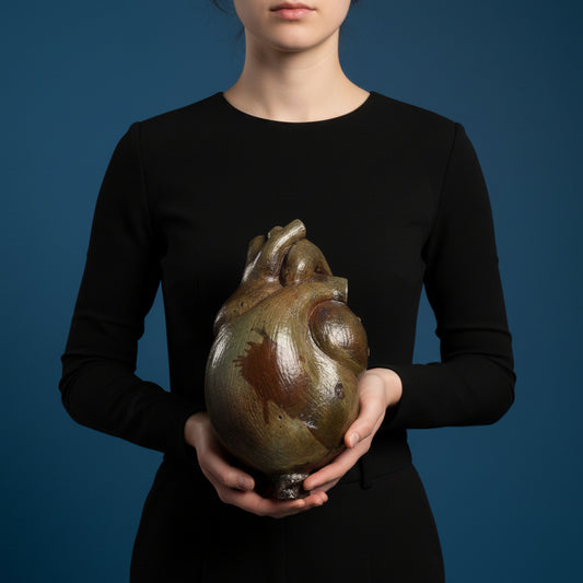 Resiliencia, Escultura en Cerámica Rakú, Ramón Durán