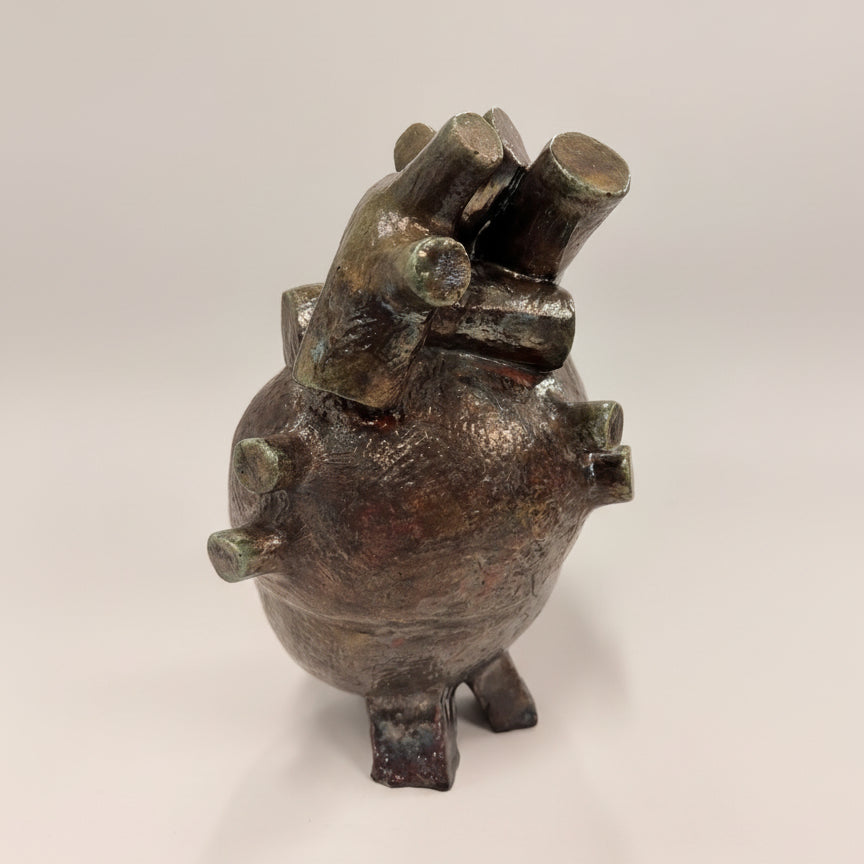 Resiliencia, Escultura en Cerámica Rakú, Ramón Durán