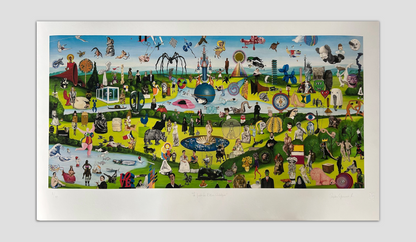 Impresión Giclée "Les Jardin des Délices Artistiques" de Angélica Guerrero.