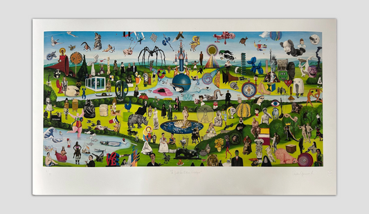 Impresión Giclée "Les Jardin des Délices Artistiques" de Angélica Guerrero.