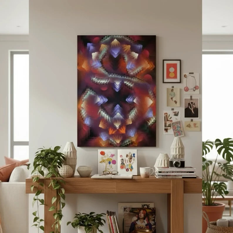 Resonancia. Pintura en aerosol en madera. Autor: Serse