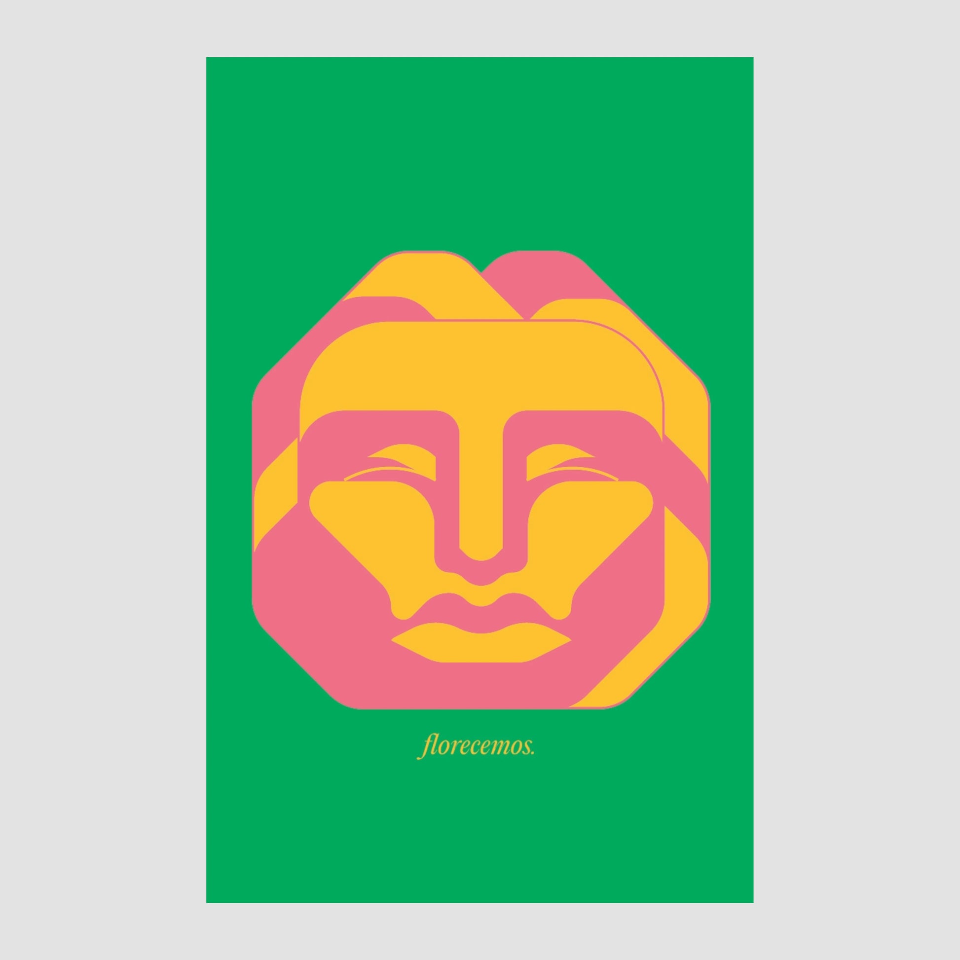 Risografía "Retrato del Desierto" de Gabriel García Nevárez. Impresión en edición seriada.