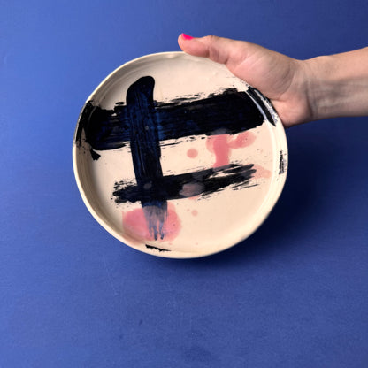 Plato de cerámica para servicio Yinko (15cm), colección Meteoro.