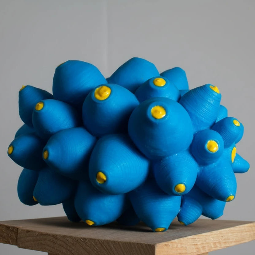 Fractal CMYKC, Escultura en Resina Poliéster, Ramón Durán