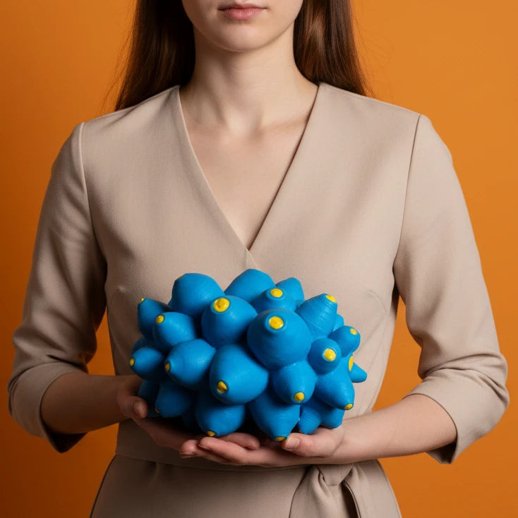 Fractal CMYKC, Escultura en Resina Poliéster, Ramón Durán