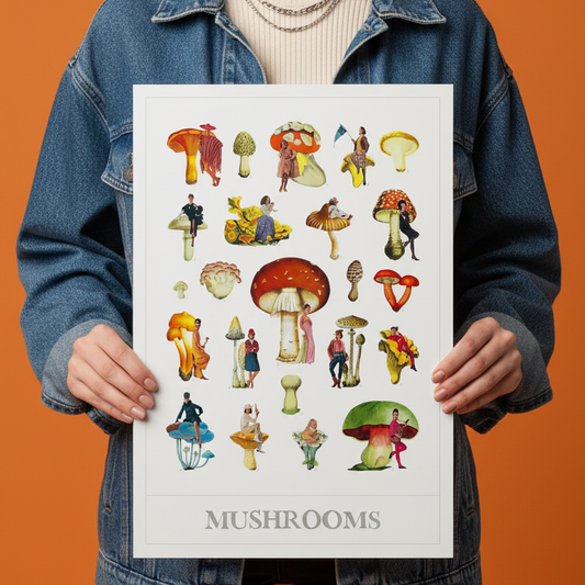 Mushrooms | Mariana de Alba - Impresión Giclée