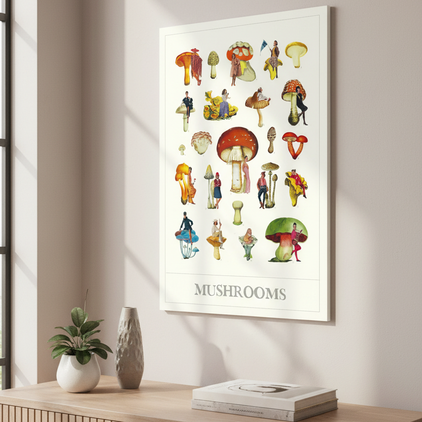Mushrooms | Mariana de Alba - Impresión Giclée